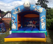 Dalmation themed bouncy castles